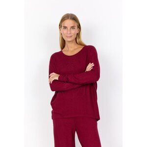 NWT SOYA CONCEPT Biara 1 Burgundy Red Wine Soft Knit